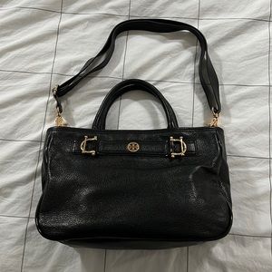 Tory Burch Black Messenger Camera Bag